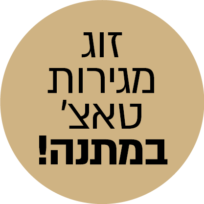 ארון הזזה 2 דלתות זכוכית 200 ס"מ בגוון קרם/שחור/לבן דגם BIGGER 