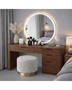 שידת איפור דגם Lumina גוון אגוז אמריקאי