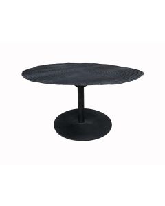 שולחן סלון שחור ברזל 90*80 דגם פוסטר