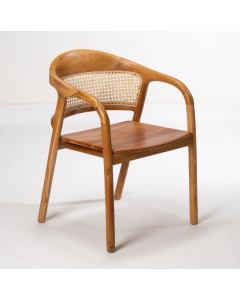 כסא אוכל מעץ טיק Sally Rattan 
