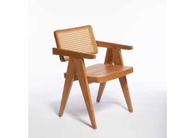 כסא אוכל טיק וראטן Venice 