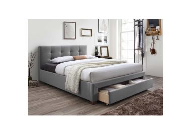 מיטה זוגית מרופדת 200×160 עם מגירת אחסון דגם סרינה