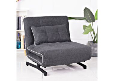 כורסא נפתחת למיטה מרופדת בד רחיץ דגם גלית