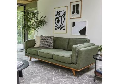 ספה תלת מושבית FLORIDA בגוון ירוק