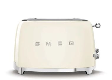 מצנם קופץ ל2 פרוסות 950W מבית SMEG שמנת / קרם דגם TSF01