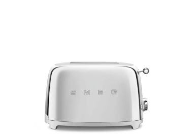 מצנם קופץ ל2 פרוסות 950W מבית SMEG צבע כרום דגם TSF01