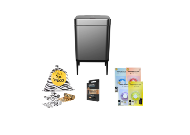 מארז Future All In פח 60 ליטר עם אביזרים צבע כסוף