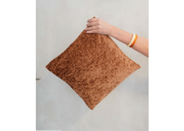 כרית דיאן מבד שאניל 45X45 טרקוטה