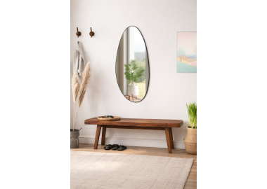 מראה אי סימטרית בגוון שחור דגם חן