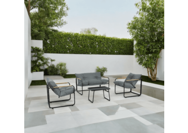 פינת ישיבה דגם הוואי שחור