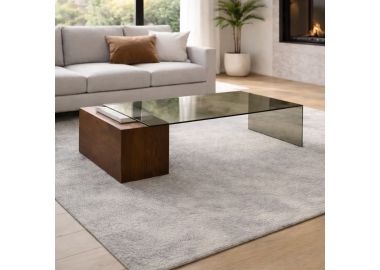 שולחן סלון מעוצב מאגוז אמריקאי דגם Base