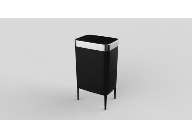 פח 60 ליטר שחור עם פח פנימי וחיישן עליון דגם FUTURE