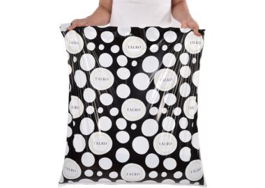 שקיות אשפה מעוצבות וחזקות דגם בועות- 12 יחידות בגליל