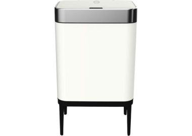 פח 40 ליטר עם חיישן עליון דגם OLA צבע לבן
