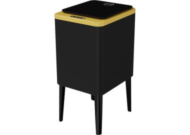 פח אוטומטי מעוצב 8 ליטר דגם Balando צבע שחור וזהב