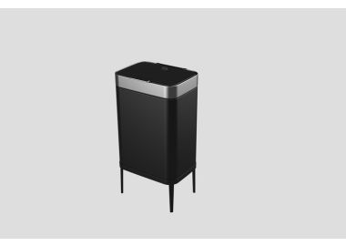 פח 60 ליטר נפתח בלחיצה עם פח פנימי דגם Lianer צבע שחור