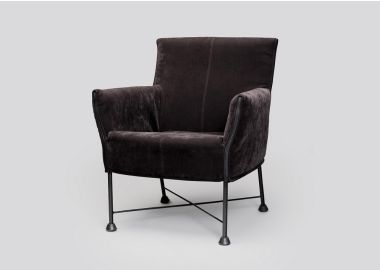 כורסא בד בגוון שחור דגם צ'רלי