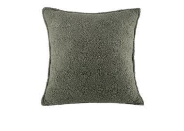 כרית נוי כולל מילוי 45x45 ס"מ דגם טדי צבע ירוק מרווה