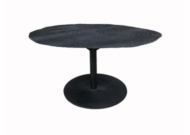 שולחן סלון שחור ברזל 90*80 דגם פוסטר