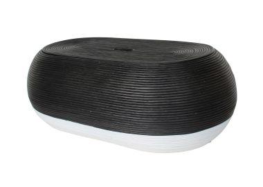 שולחן סלון שחור ראטן 65*116 ס"מ דגם מסאי