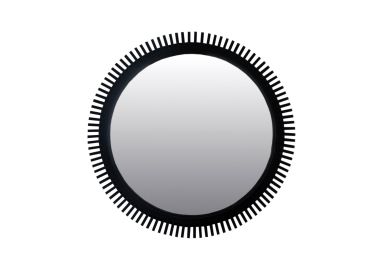 מראה עגולה בגוון שחור קוטר 90 ס"מ דגם סלאטי
