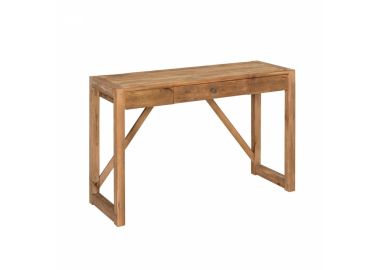 שולחן כתיבה עץ אורן ממוחזר בגוון טבעי 42*120 ס"מ דגם גלייד