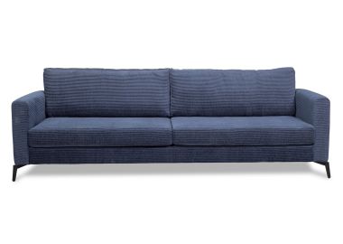ספה תלת מושבית 260 ס"מ בגוון כחול קורדרוי דגם לגאטו X