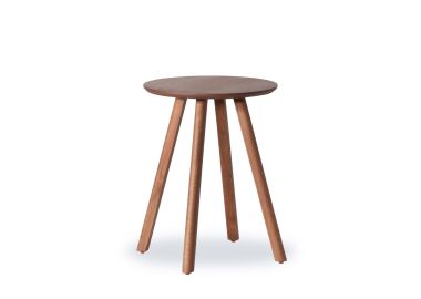 שולחן סלון עגול בגוון טבעי קוטר 40 ס"מ דגם מיסי