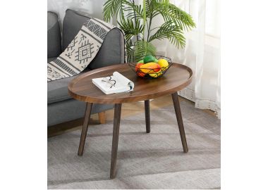 שולחן סלון בגוון טבעי 55*80 ס"מ דגם מאליבו