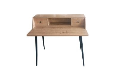 שולחן כתיבה עץ אורן ממוחזר בגוון טבעי 57*100 ס"מ דגם סקולר