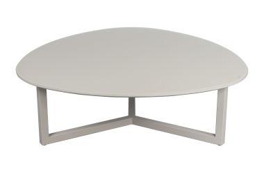 שולחן סלון זכוכית קרם 107*107 ס"מ דגם דברו