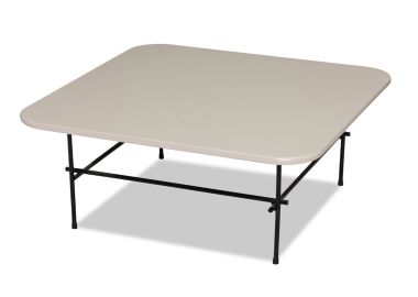 שולחן סלון בגוון לבן 80*80 דגם צ'פלין
