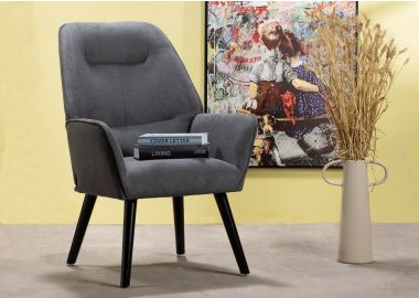 כורסא בד בגוון אפור דגם SIKI