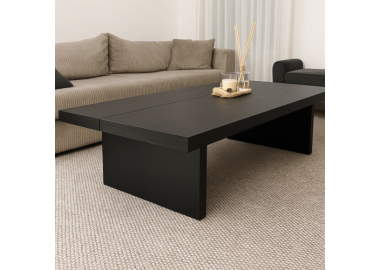 שולחן סלון מלבני גוון שחור מט