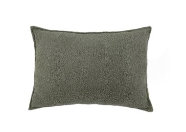 כרית נוי כולל מילוי 60x60 ס"מ דגם טדי צבע ירוק מרווה