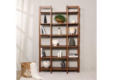 יחידת מדפים 120 ס"מ גוון אגוז דגם WEBBI