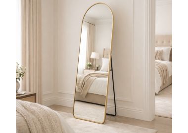 מראת עמידה או תלייה על הקיר בגוון זהב דגם 1851