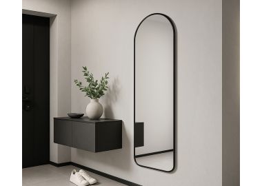 מראת עמידה או תלייה על הקיר בגוון שחור דגם 1851