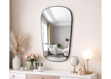 מראת קיר בגוון שחור דגם 23312 