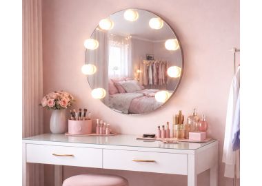 מראת איפור עגולהקוטר 60 ס"מ