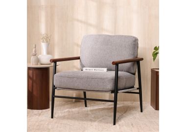 כורסא בד בגוון אפור דגם ג'וזפין