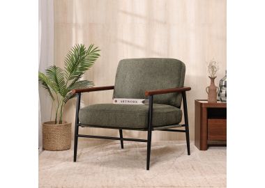 כורסא בד בגוון ירוק דגם ג'וזפין