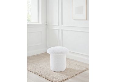 הדום בד עגול קוטר 43 ס"מ גוון בז' דגם מאשי