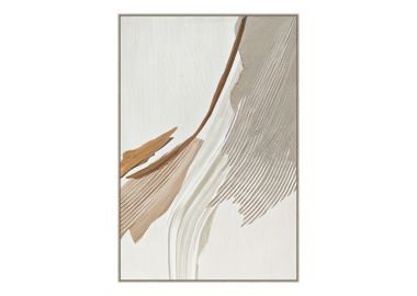 ציור 120*80 ס"מ גוון אפור לבן דגם ווינד 2