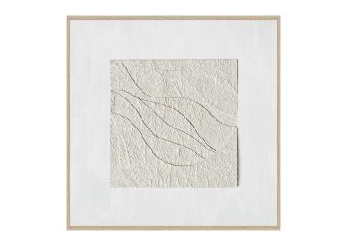 ציור 100*100 ס"מ גוון לבן דגם קוואדרו 1