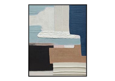 ציור 100*80 ס"מ גוון כחול דגם נאם 1