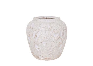 אגרטל דמוי אבן בז' 30 ס"מ דגם טאסוס