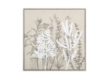 תמונה קנבס בז'-לבן 60*60 דגם פילומלה2