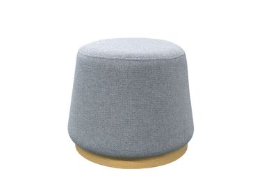 הדום עגול בד אפור 50*50 דגם ג'לי