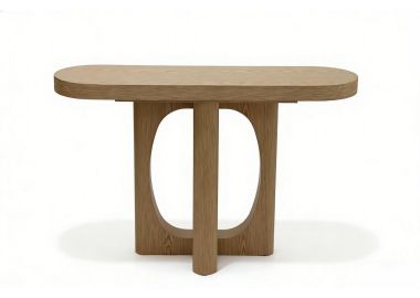 קונסולה 35*120 פורניר אלון בגוון טבעי דגם אליזבת